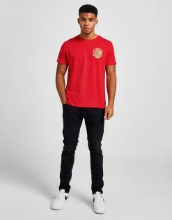 12th Territory Spain Retro T-Shirt Rød -Herretoj Salg jd 639251 d