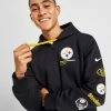 Nike NFL Pittsburgh Steelers Full Zip Hoodie Sort -Herretoj Salg jd 644879 a