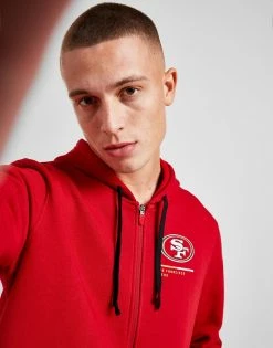 Nike NFL San Francisco 49ers Full Zip Hoodie Rød