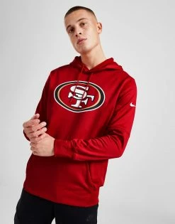 Nike NFL San Francisco 49ers Therma Hoodie Rød -Herretoj Salg jd 644949 d