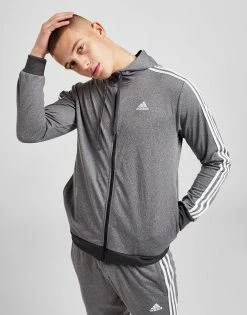 Adidas Badge Of Sport 3-Stripes Hoodie Grå -Herretoj Salg jd 649390 c