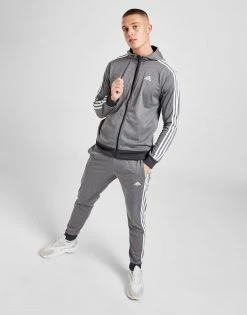 Adidas Badge Of Sport 3-Stripes Hoodie Grå -Herretoj Salg jd 649390 d