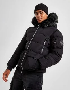 Supply & Demand Orion Short Parka Jacket Sort -Herretoj Salg unnamed file 18