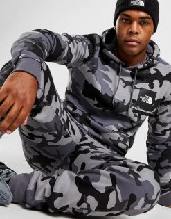 The North Face Camo Fine Box Hoodie Grå